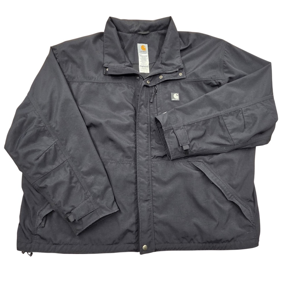Carhartt Shoreline Jacket J162 BLK Waterproof Breathable Black Mens 3XL Regular